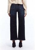 MÖRKA CROPPADE JEANS MED RAK BENFORM 4