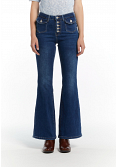 JEANS MED UTSVÄNGDA BEN & KNAPPDETALJ 2