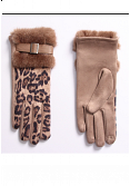 ELEGANTA HANDSKAR MED LEOMÖNSTER OCH FUSKPÄLS 3