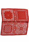 MÖNSTRAD SCARF MED SILKESKÄNSLA 3