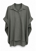 OVERSIZE SKJORTA I LINNEMIX 4