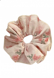 STOR BLOMMIG SCRUNCHIE 2