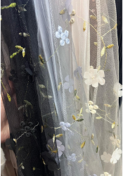 KJOL MED DEKORATIVA BLOMMOR – MIXAT PACK 2