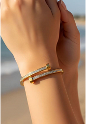 STRASSARMBAND I ROSTFRITT STÅL 2