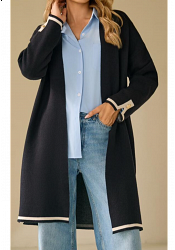 KANTDETALJERAD CARDIGAN MIXAT PACK 2