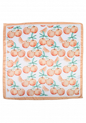 SATINSCARF MED FRUKTMÖNSTER 2