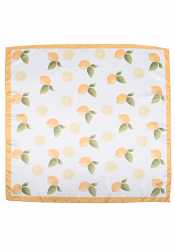 SATINSCARF MED CITRONMÖNSTER 3