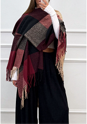 RUTIG ÖPPEN PONCHO MED FRANSAR ???? Pris: 199kr Antal: 4-pack St 3