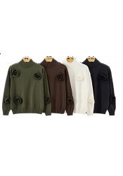 STICKAD TRÖJA MED ROSDETALJ – MIXAT PACK 2