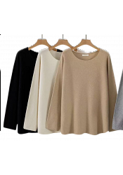 SÖMLÖS BASIC TRÖJA MED RUND HALS MIXAT PACK 2