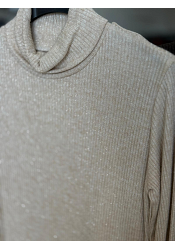 RIBBAD POLOTRÖJA MED LUREX 3