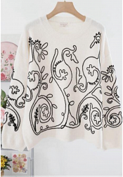 TRÖJA MED BRODERAT MÖNSTER – MIXAT PACK 3