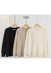 TRÖJA MED BRODERADE BLOMMOR MIXAT PACK 2