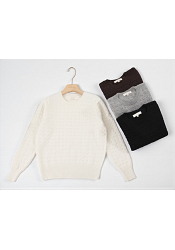 STICKAD TRÖJA MED STRUKTUR - MIXAT PACK 2