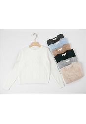 FLÄTSTICKAD TRÖJA-MIXAT PACK 2