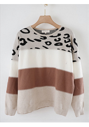 LEOMÖNSTRAD BLOCKSTICKAD TRÖJA - MIXAT PACK 3