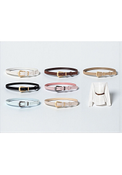 SMALT LÄDERSKÄRP MED METALLSPÄNNE 3