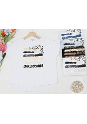 PRINTAD T-SHIRT MED FOILDETALJ (mixat pack) 2