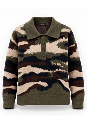 CAMOUFLAGEMÖNSTRAD STICKAD TRÖJA - mixat pack 2