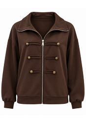 COLLEGE-CARDIGAN MED ZIP 3