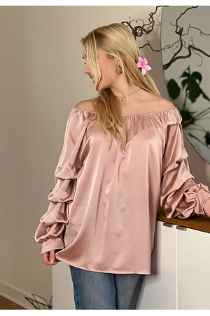 Elegant Tunika med Volangärmar