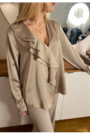 Elegant Tunika med Volangdetalj