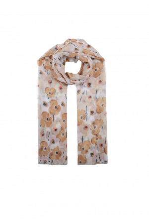 SCARF MED BLOMMÖNSTER