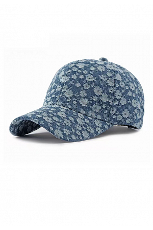 SMÅBLOMMIG KEPS MED JACQUARD-MÖNSTER