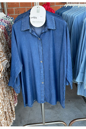 SKJORTA I DENIM