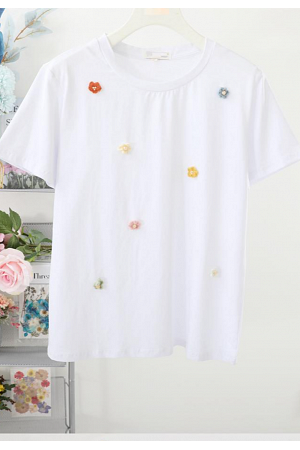 MIXAT PACK – T-SHIRT MED SMÅ SÖTA BLOMMOR