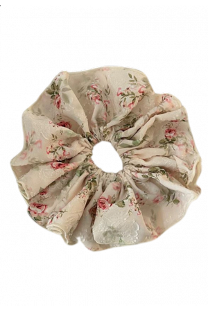 STOR BLOMMIG SCRUNCHIE
