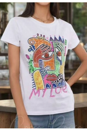GRAFISK T-SHIRT - MIXAT PACK