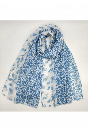MÖNSTRAD SCARF MED PAISLEY OCH LEOPARDPRINT