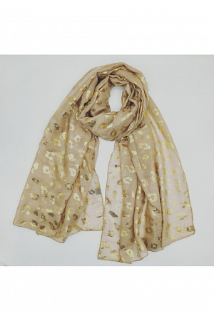 GLANSIG LEOPARDMÖNSTRAD SCARF