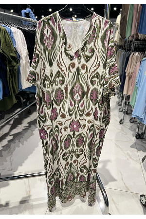 OVERSIZED LÅNGKLÄNNING MED FICKOR