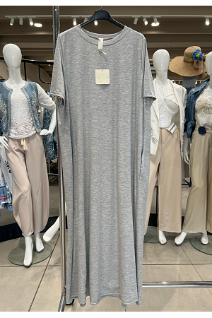 SKÖN LÅNG T-SHIRTKLÄNNING