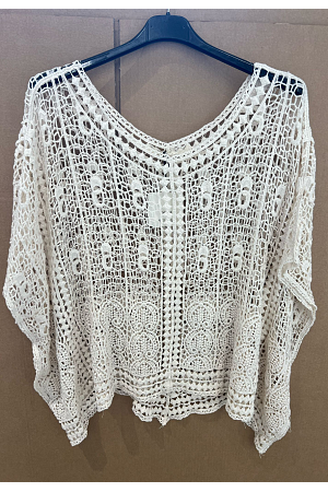 SOMMARFRÄSCH VIRKAD PONCHO