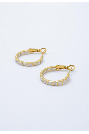 KRISTALLKANTADE HOOPS