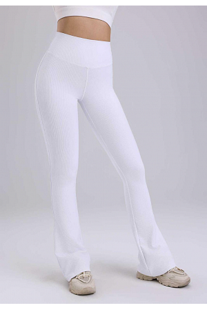 RIBBSTICKADE LEGGINGS MED UTSVÄNGD PASSFORM