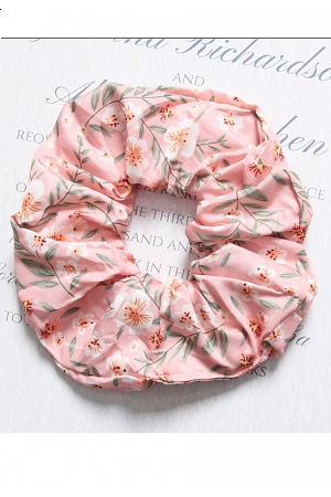 BLOMMIG SCRUNCHIE I PASTELL