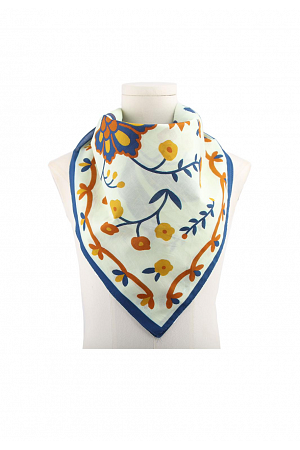 BLOMMIG BOMULLSSCARF