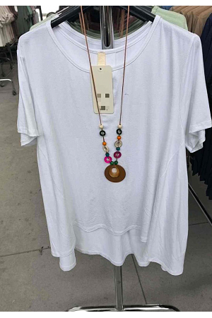 OVERSIZE VISKOSTOPP MED ASYMMETRISK FÅLL OCH HALSBAND