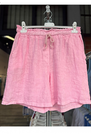 LINNESHORTS MED RESÅRMIDJA