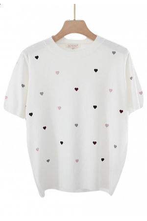 T-SHIRT MED HJÄRTAN