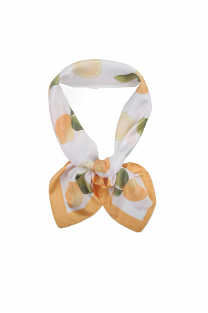 SATINSCARF MED CITRONMÖNSTER