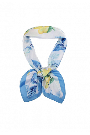 SATINSCARF MED CITRON OCH BLAD