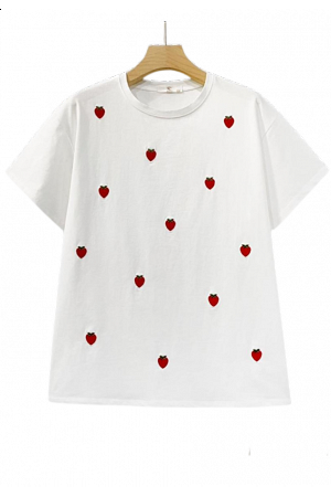 T-SHIRT MED JORDBUBBSTRYCK – MIXAT PACK