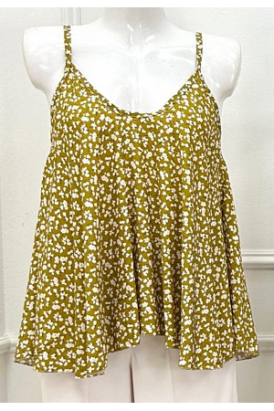 BLUS MED BLOMPRINT I VISKOS