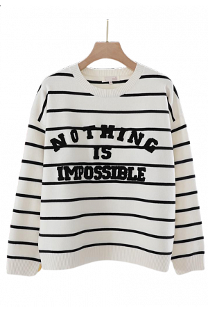 STICKAD TRÖJA “NOTHING IS IMPOSSIBLE” MIXAT PACK