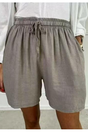 LINNE/VISKOS SHORTS MED RESÅR